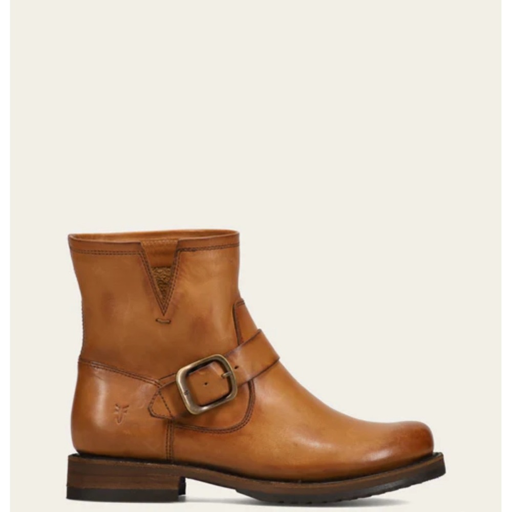 NEW Frye Veronica Mid Ankle Boot in Caramel